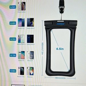 Waterproof Pouch for Phone & Valuables, Floating